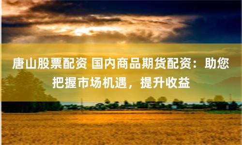 唐山股票配资 国内商品期货配资：助您把握市场机遇，提升收益